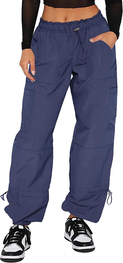 DISCIPBUSH Cargo Pants Women Baggy Parachute Pants Women | Amazon (US)