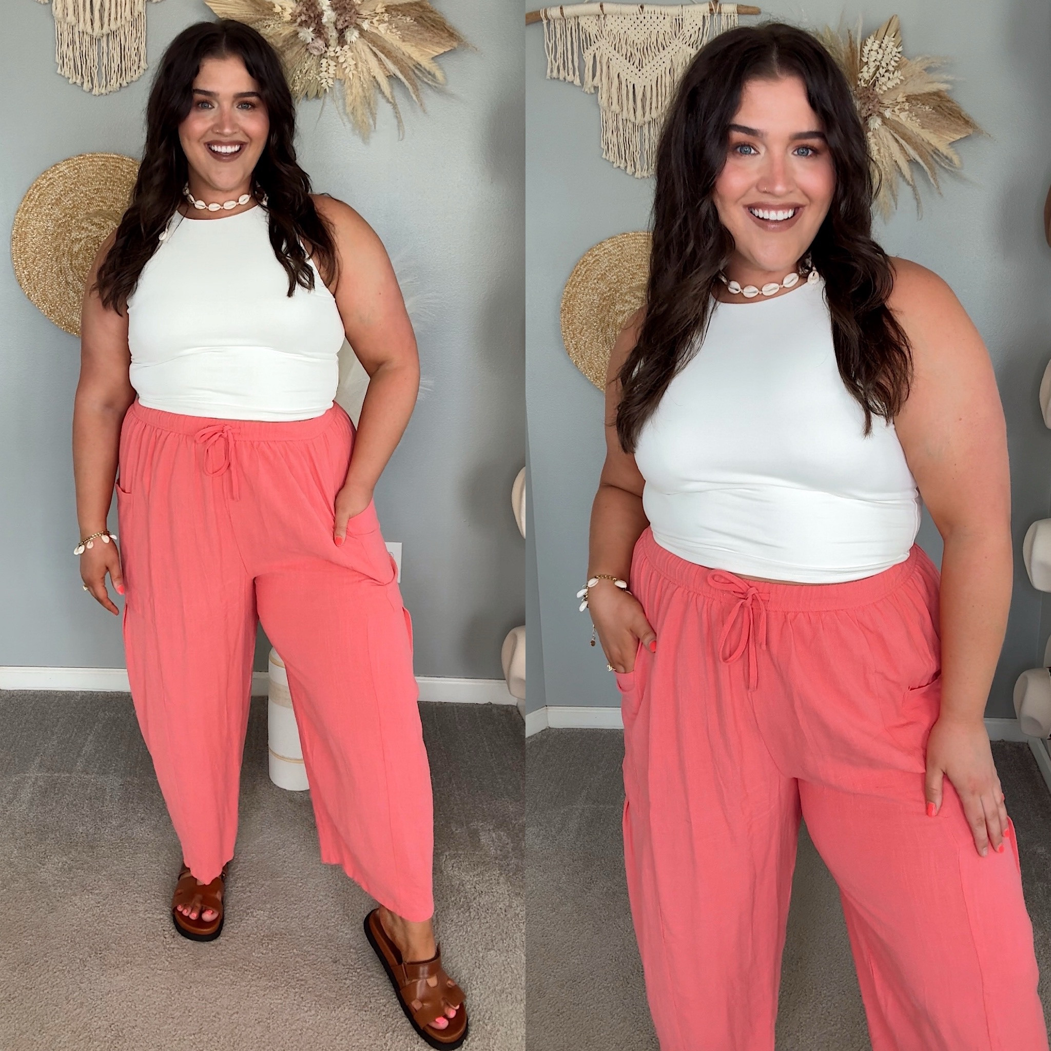 Coastal casual boho OOTD 🐚
Top: XXL 
Pants: XL

#LTKMidsize #LTKFindsUnder50 #LTKSeasonal