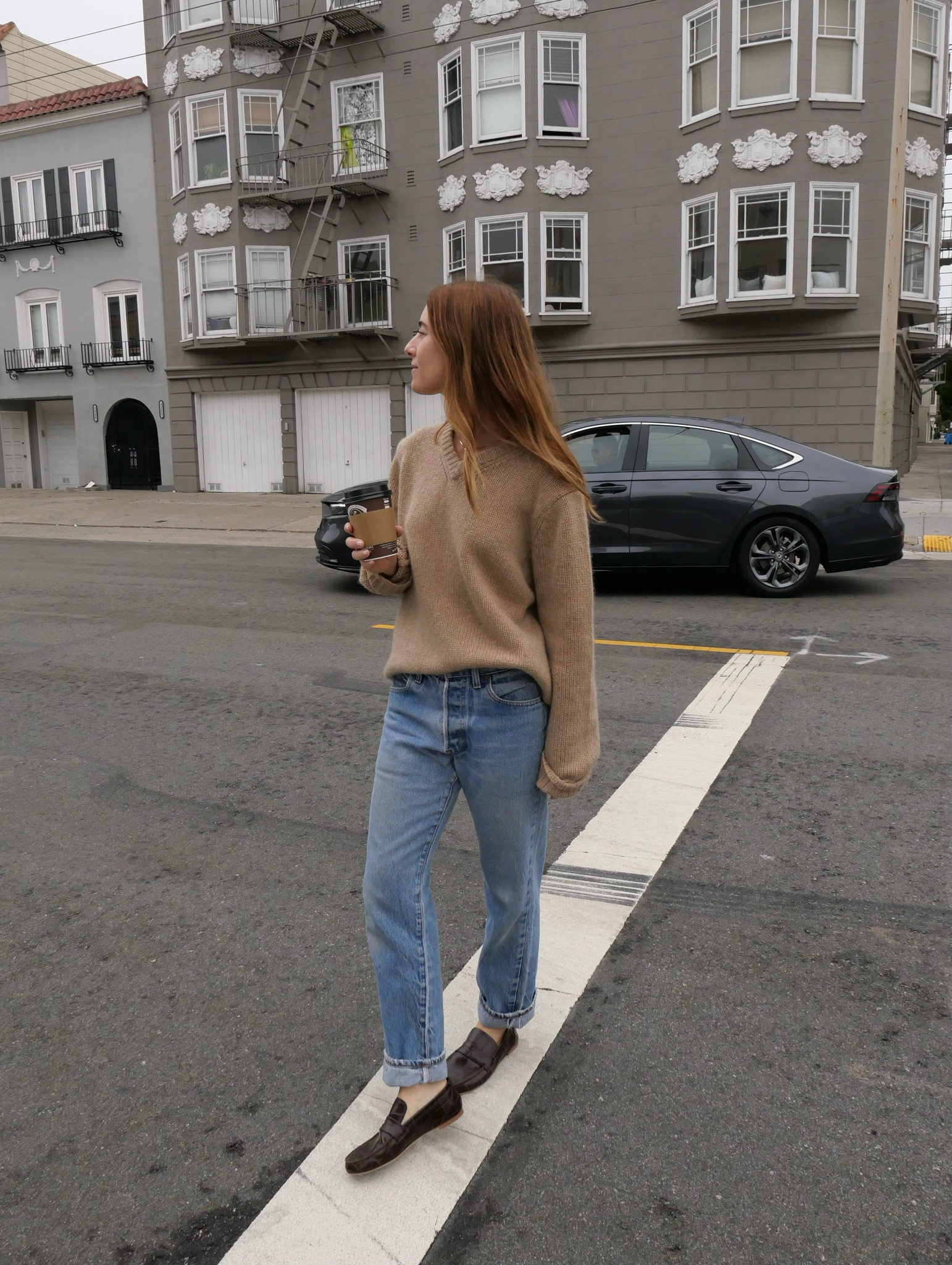 From a foggy morning in SF 

*code: ALICIA15 on this perfect cozy Jenni Kayne camel sweater 