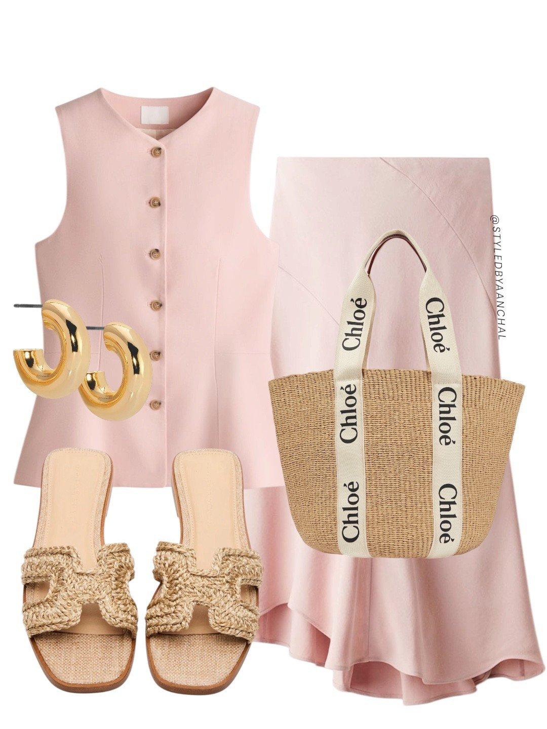 Blush pink vest outfit

Pink vest
Pink skirt
Hm
Raffia sandals
Raffia bag
Chloe raffia bag
Summer outfit
Pastel outfitt

#LTKSeasonal #LTKTravel #LTKgrwm