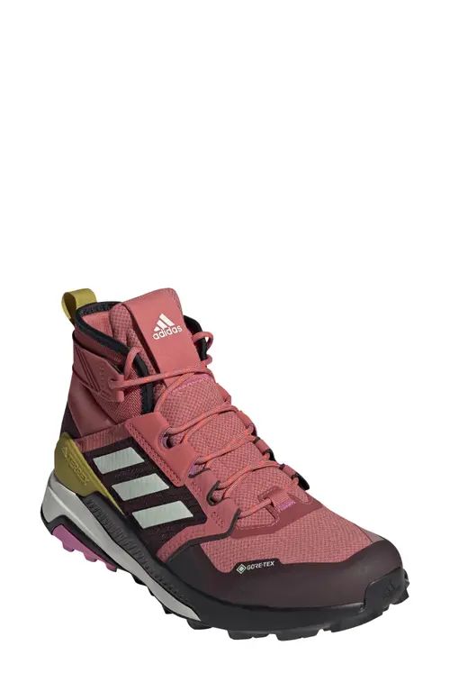 adidas Terrex Trailmaker Mid Gore-Tex® Waterproof Hiking Shoe in Red/Green/Maroon at Nordstrom, Size | Nordstrom
