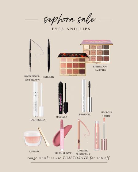 Sephora sale // eyes and lips // beauty sale // sale alert

#LTKbeauty #LTKHoliday #LTKsalealert