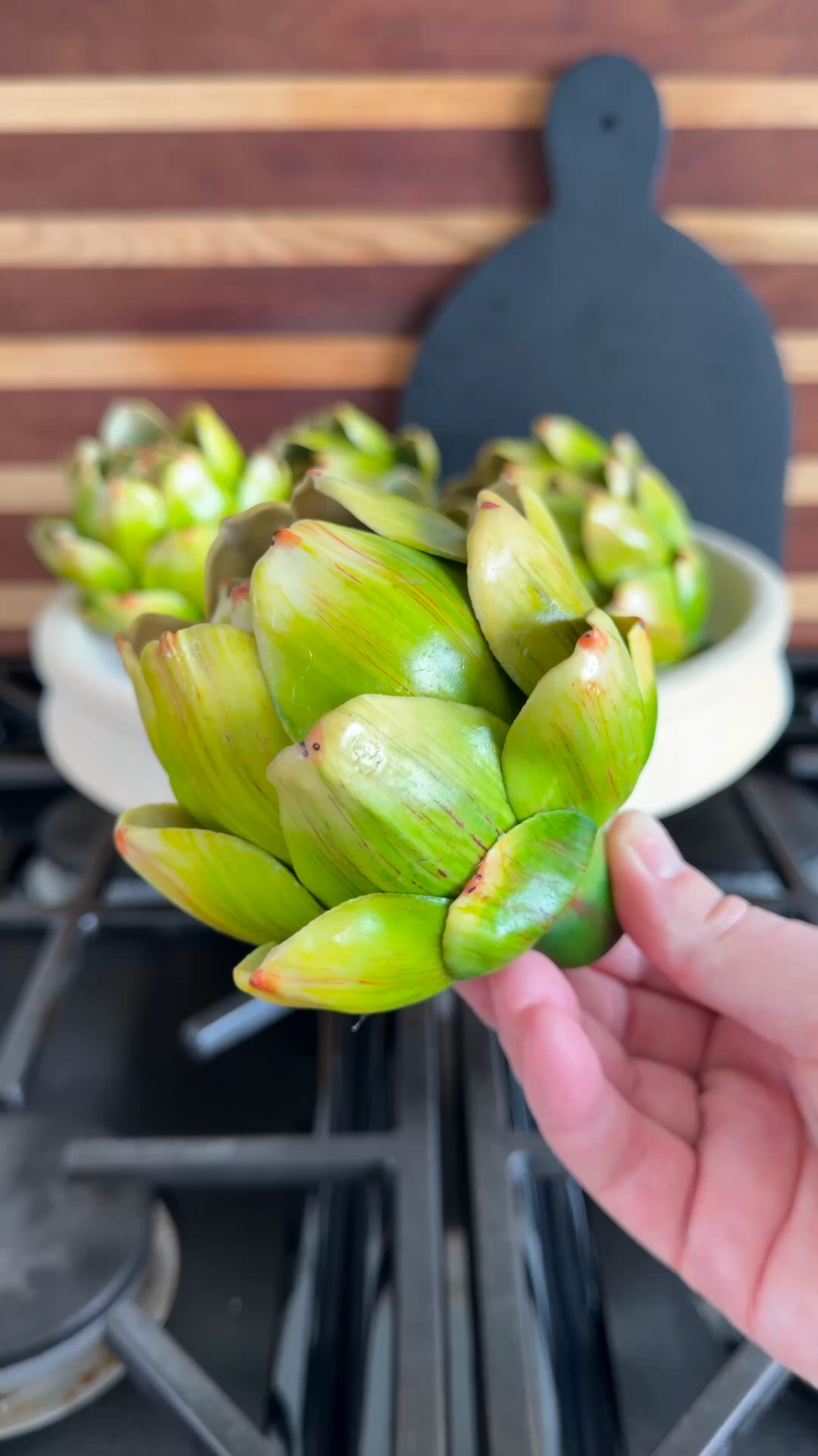 I don't know who decided faux artichokes should be decor, but I'm glad they did 😂 I throw these in bowls, on shelves, and on coffee tables whenever a space needs a little something.

They're an easy way to add texture and make a room feel styled without spending a fortune or overthinking it. 

 #LTKmomlife #LTKvlog #LTKHome