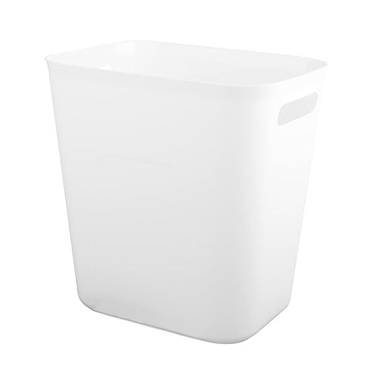 UUJOLY Plastic Small Trash Can Wastebasket, Garbage Container Basket for Bathrooms, Laundry Room,... | Amazon (US)
