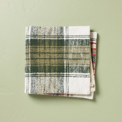 24"x24" Christmas Plaid Decorative Pillow Cover - Hearth & Hand™ with Magnolia | Target
