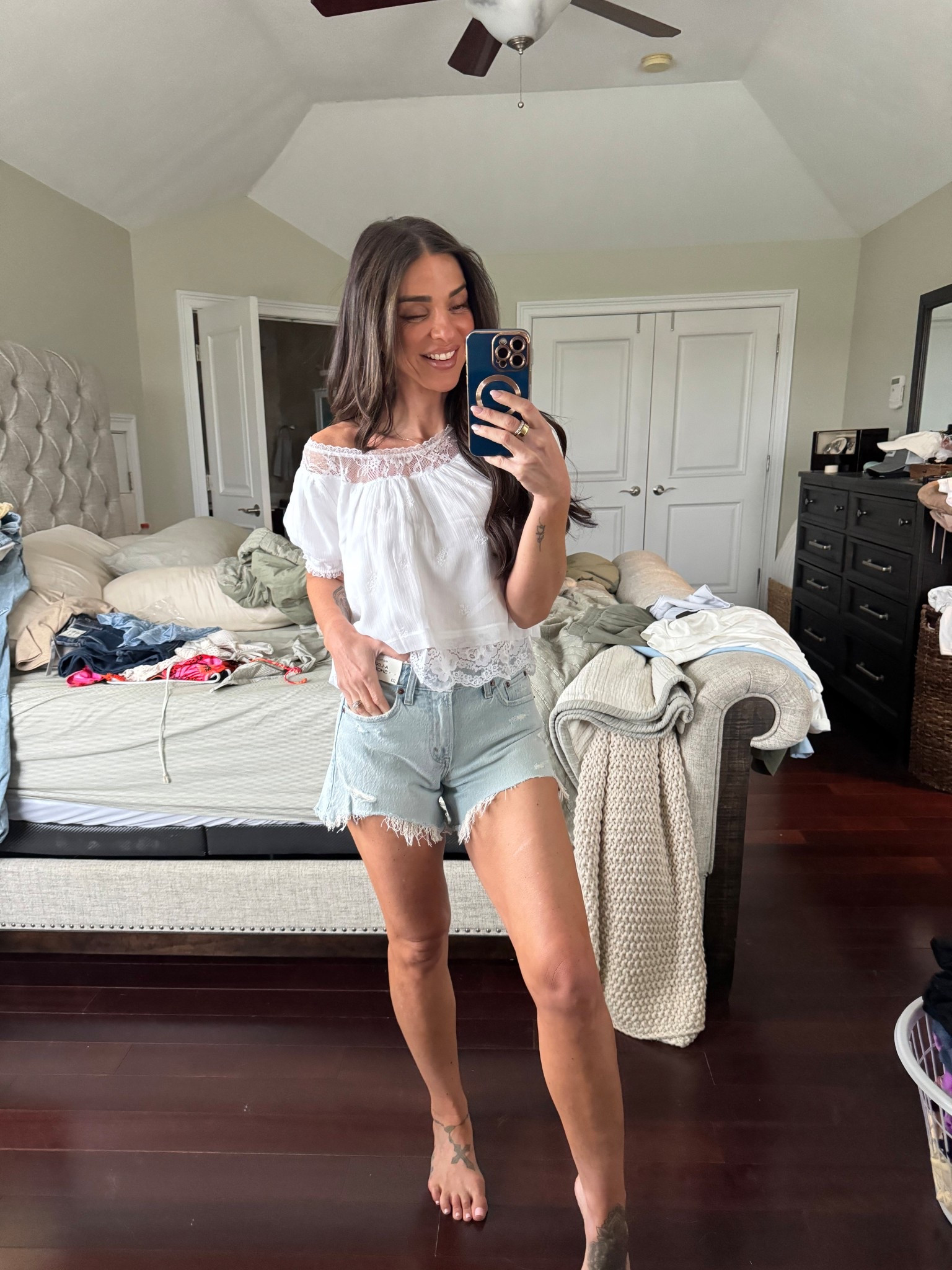 It was not sure about this top, but it’s actually so cute! shorts are size 23 and lace trim embroidered top size XXS

#LTKPetite #LTKSeasonal #LTKU