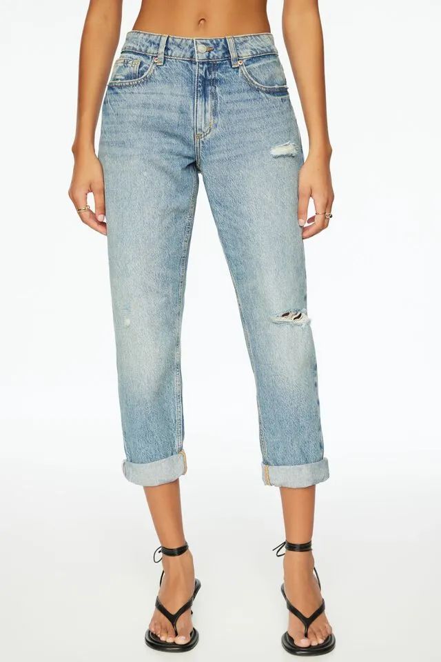 Devyn Low-Rise Boyfriend Jeans$69.95 | Dynamite Clothing