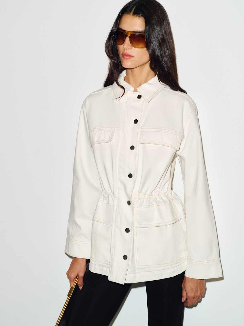Alex Cinched Denim Jacket | Reformation (Global)