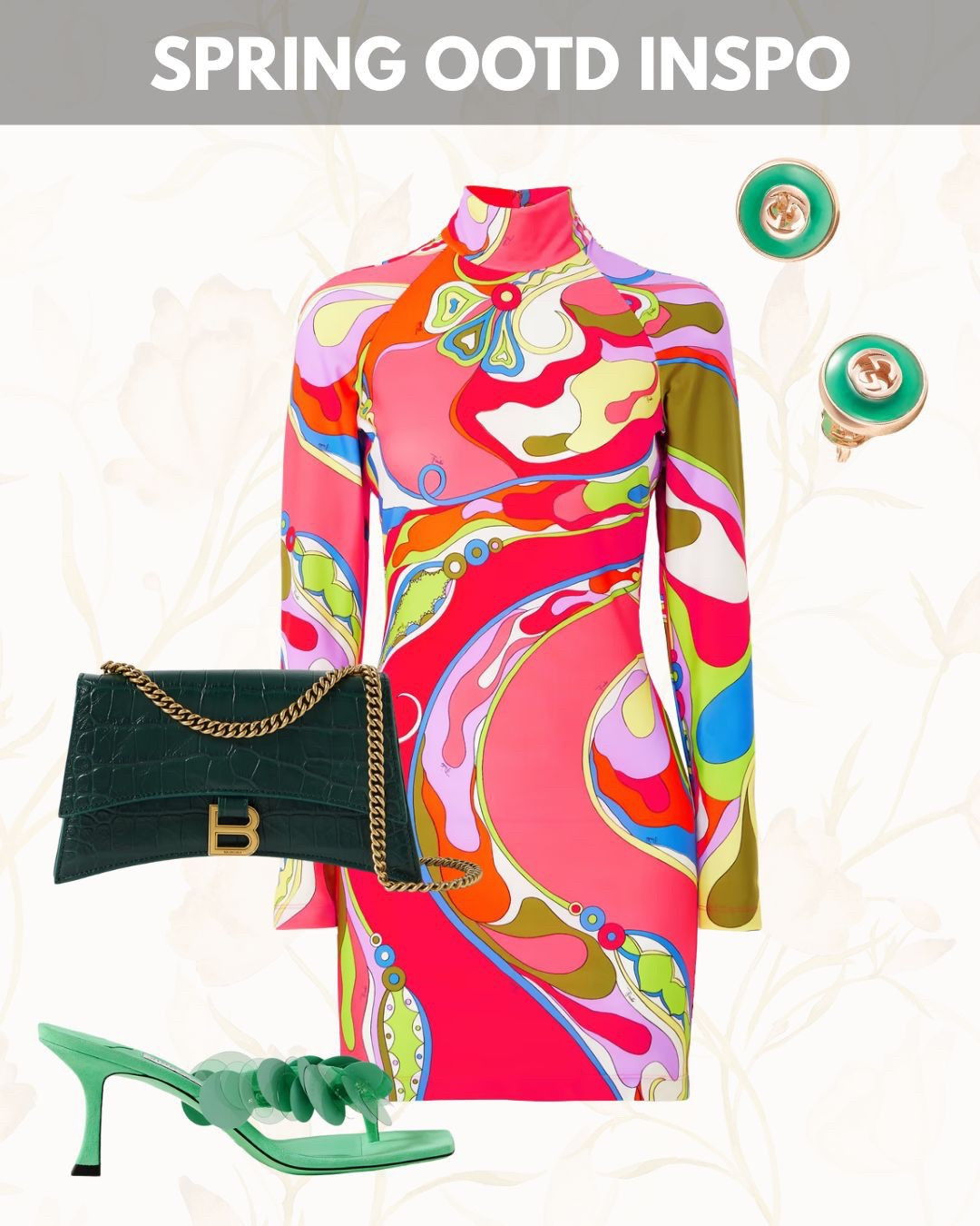SPRING, BUT MAKE IT BOLD 🌼🍃

Step into the season with a swirl of color and confidence. This psychedelic mini dress pairs perfectly with playful green heels, luxe accessories, and a statement bag that means business. It’s giving main character energy—because why not? ✨

#SpringStyleInspo #ColorCrush #BoldFashionMoves #OOTDInspo #SpringReadyLook #VibrantStyle #StatementDress #ChicAndColorful #SeasonalStyle #StyleThatPops

#LTKuk #LTKstyletip #LTKspring