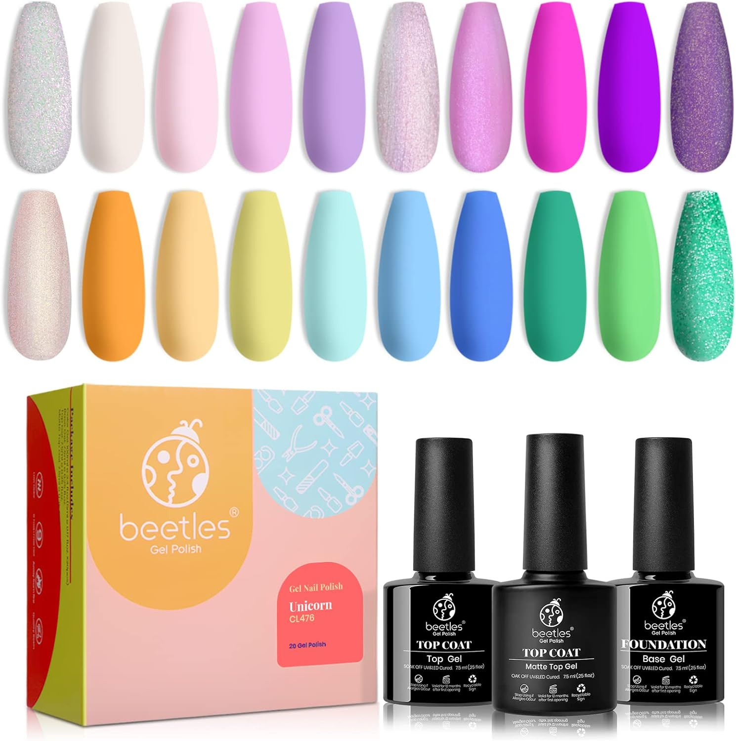 Beetles gel Nail Polish - Unicorn | Amazon (US)