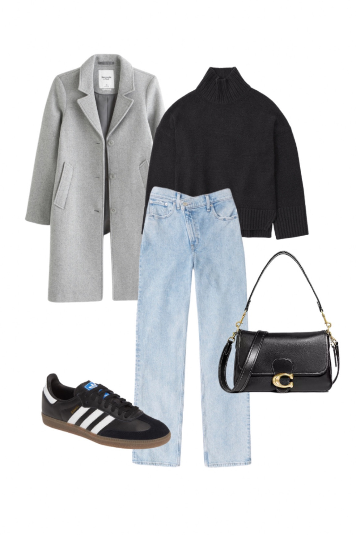 Abercrombie outfits
Abercrombie denim
Trench coats
Outfit ideas
Winter outfits 
Fall outfits 
Casual outfits 
Style boards
Samba sneakers 
Sambas 

Winter outfit idea, winter outfit inspo, winter fashion, winter fashion inspo, cold weather outfit ideas, cold weather outfit inspo, cold girl aesthetic, casual winter style, casual winter outfits, casual winter outfit ideas, chunky sweater, turtle neck, neutral sneakers, casual sneakers, street wear, chunky scarf, new balance

#LTKstyletip #LTKCyberWeek #LTKsalealert