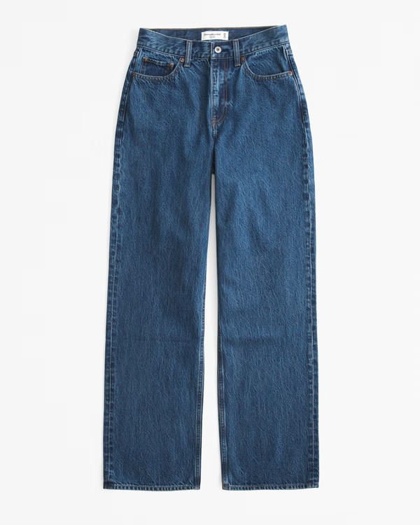 Curve Love High Rise Loose Jean | Abercrombie & Fitch (US)