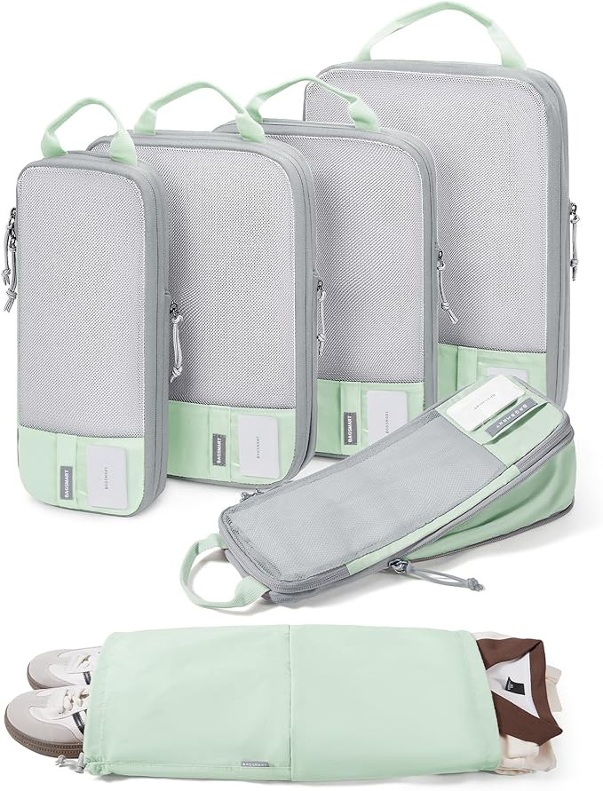 BAGSMART 6 Set /4 Set/2 Set Compression Packing Cubes for Travel, Lightweight Luggage Organizer B... | Amazon (US)