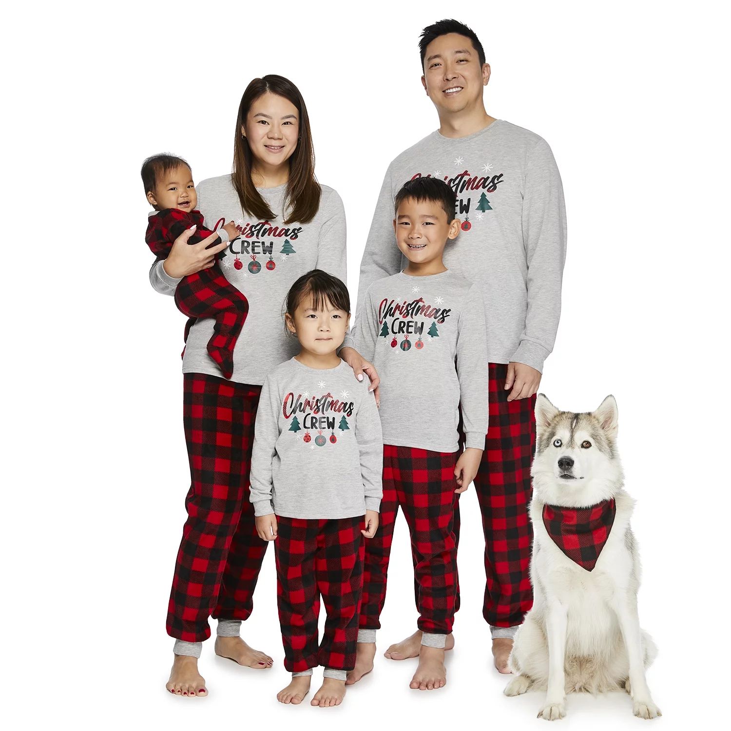 Jolly Jammies Baby and Toddler Unisex Matching Family Pajamas Christmas Crew Long Sleeve Top and ... | Walmart (US)