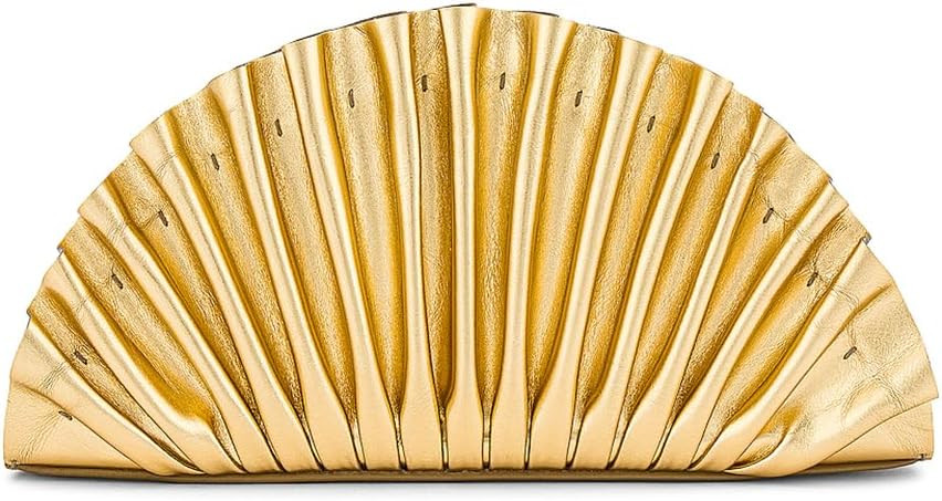 Clutch Purses for Women Chic Pu Leather Evening Bag Formal Designer Ruched Handbags for Wedding P... | Amazon (US)