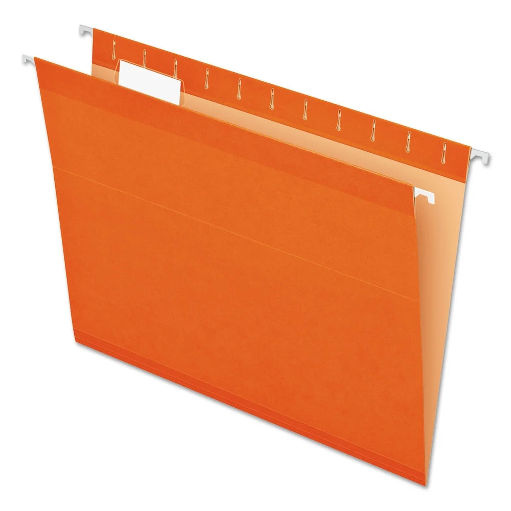 Pendaflex Reinforced Hanging Folders 1/5 Tab Letter Orange 25/Box 415215ORA - Walmart.com | Walmart (US)