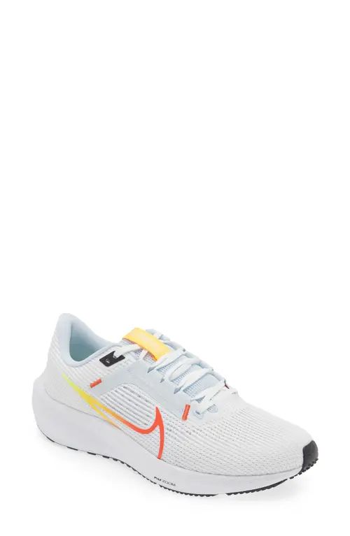 Nike Air Zoom Pegasus 40 Running Shoe in White/Red/Blue Tint at Nordstrom, Size 10.5 | Nordstrom