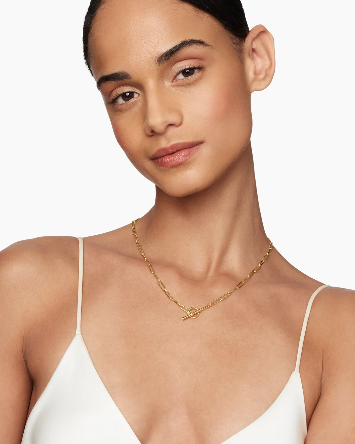 David Yurman | DY Madison Elongated Chain Necklace in 18K Yellow Gold, 3.5mm | David Yurman