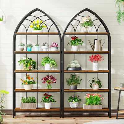 5-Tier Tall Bookshelf with Metal Frame for Home Office | Wayfair North America