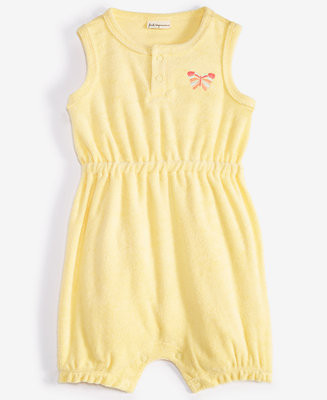 First Impressions Baby Girls Terry Cloth Embroidered Butterfly Sunsuit, Created for Macy's  - Mac... | Macy's
