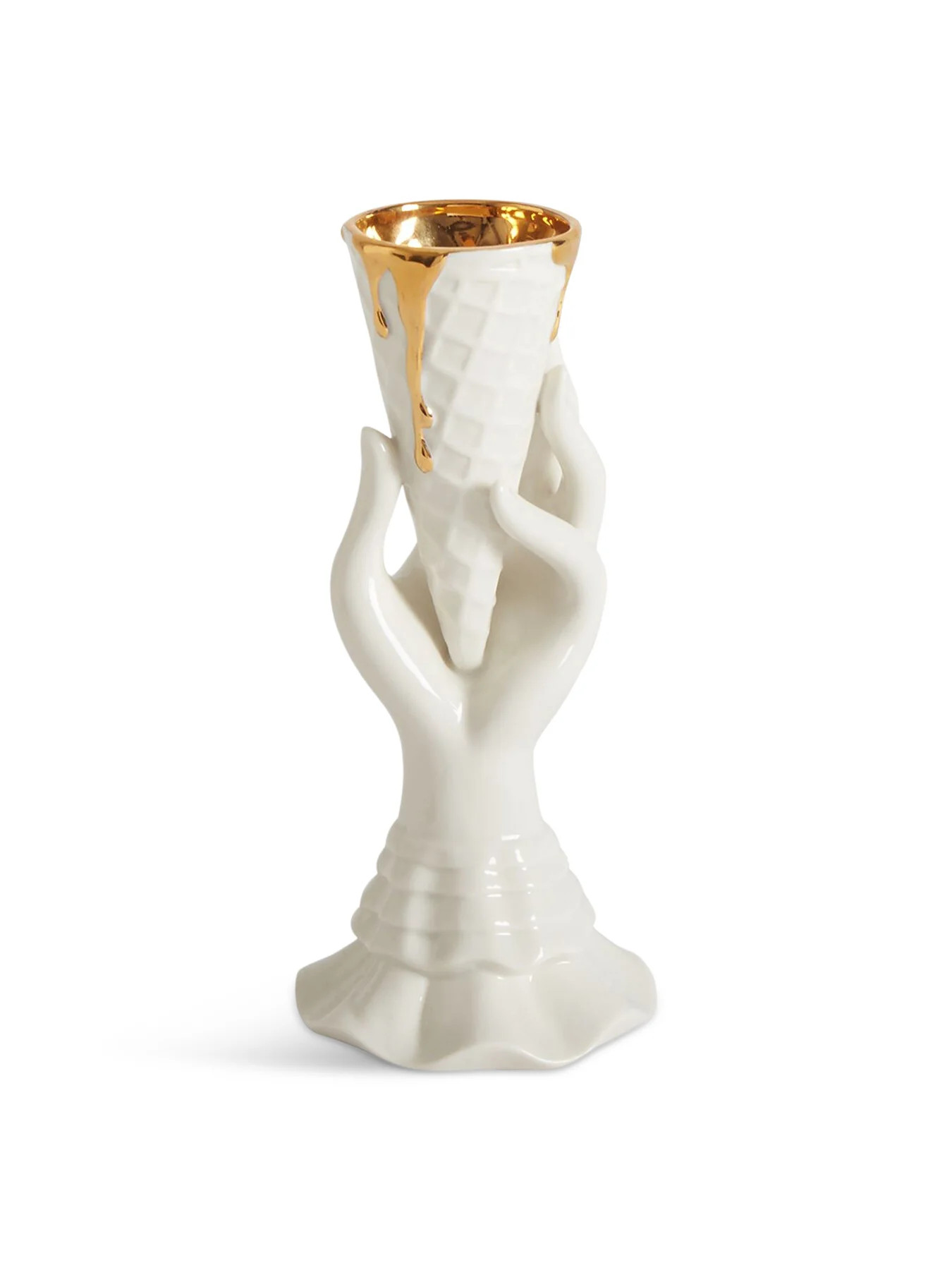 Gilded I-Scream Vase | Fenwick UK