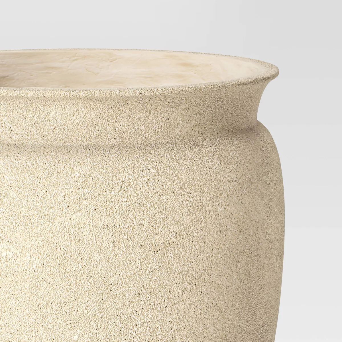 Plastic Outdoor Planter Pot Cream - Threshold™ designed with Studio McGee | Target