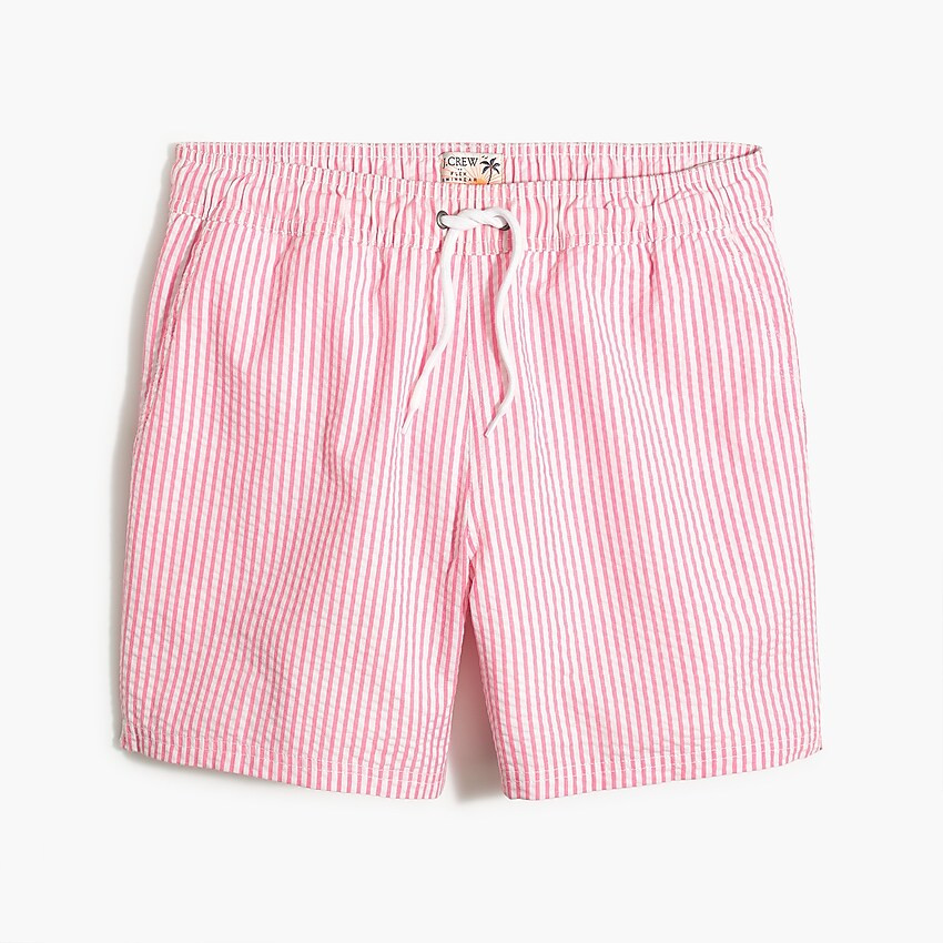 6" seersucker swim trunk | J.Crew Factory