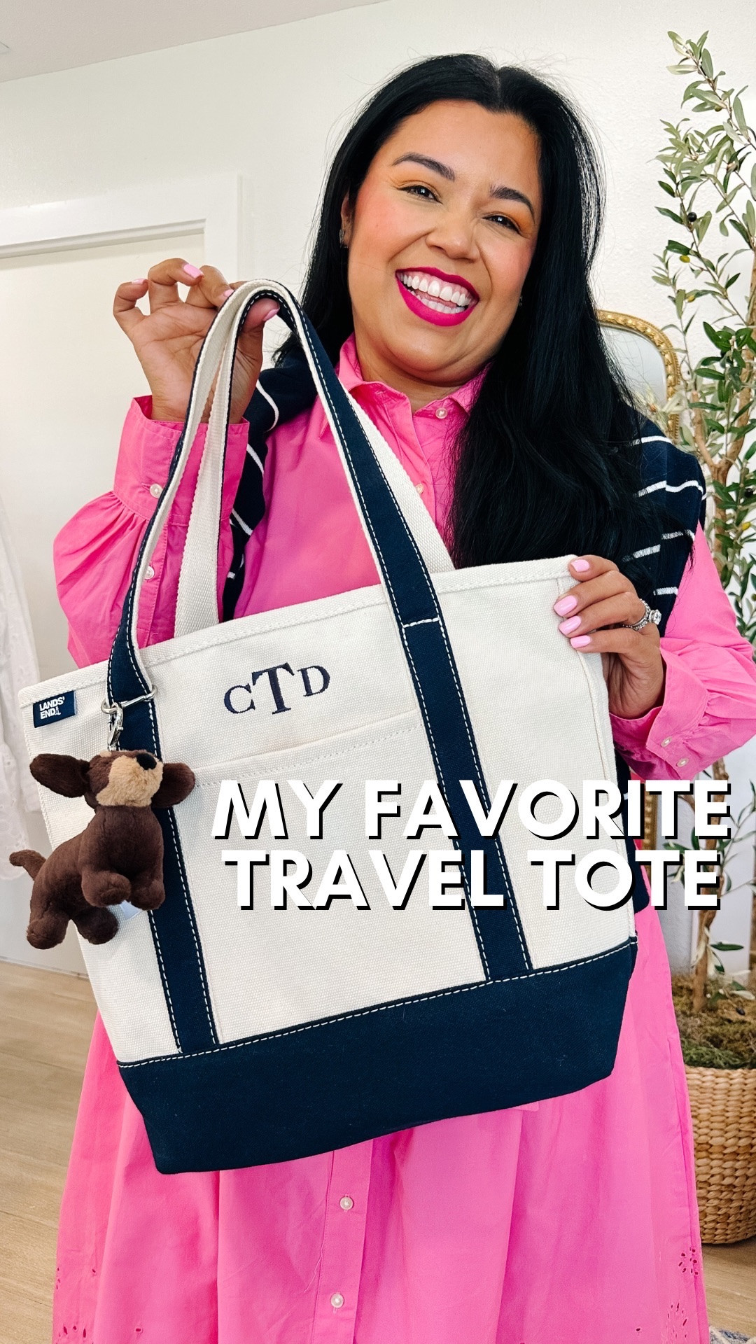This is my favorite travel tote and it’s from Land’s End! You can monogram it, embroider an object or word. It’s a thick canvas that’s perfect for traveling with your purse, tripod, water bottle, etc. I have it now in two color options and I love it so so much! 

Smiles and Pearls, travel bag, travel tote, travel essentials, travel with me, pack with me

#LTKootd #LTKTravel #LTKMidsize