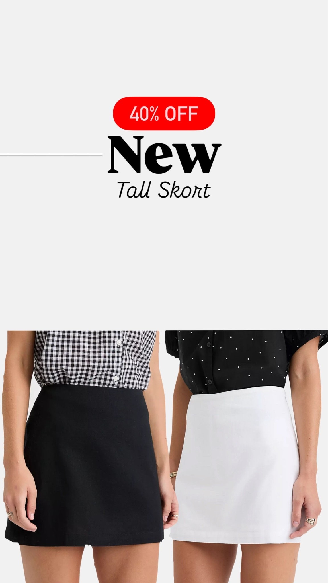 New tall size skort on sale, miniskirt

#LTKSeasonal #LTKTall #LTKSaleAlert