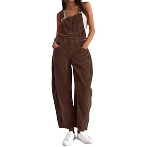 AMEBELLE Corduroy Overalls for Women Barrel Wide Leg Bib Corduroy Pants Women Adjustable Romper J... | Amazon (US)
