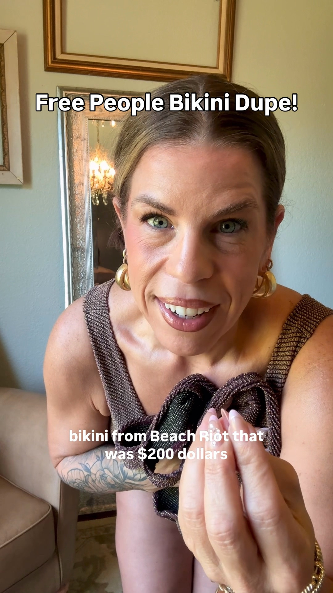 It’s looks so high end! Almost identical dupe for the viral Free People bikini that is every bit as chic and has more support. For 1/4 of the price. 🙌🙌 

#LTKSwim #LTKootd #LTKMidsize