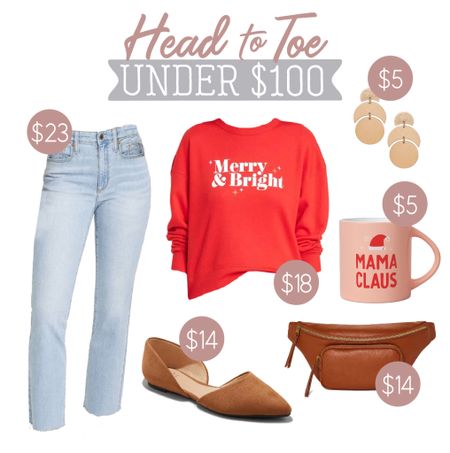 It’s target circle week! Click the circle offers on the jeans, sweatshirt, shoes, earrings and belt bag to drop these prices! Such a cute look for the Holidays! 

#LTKSeasonal #LTKfindsunder100 #LTKHoliday