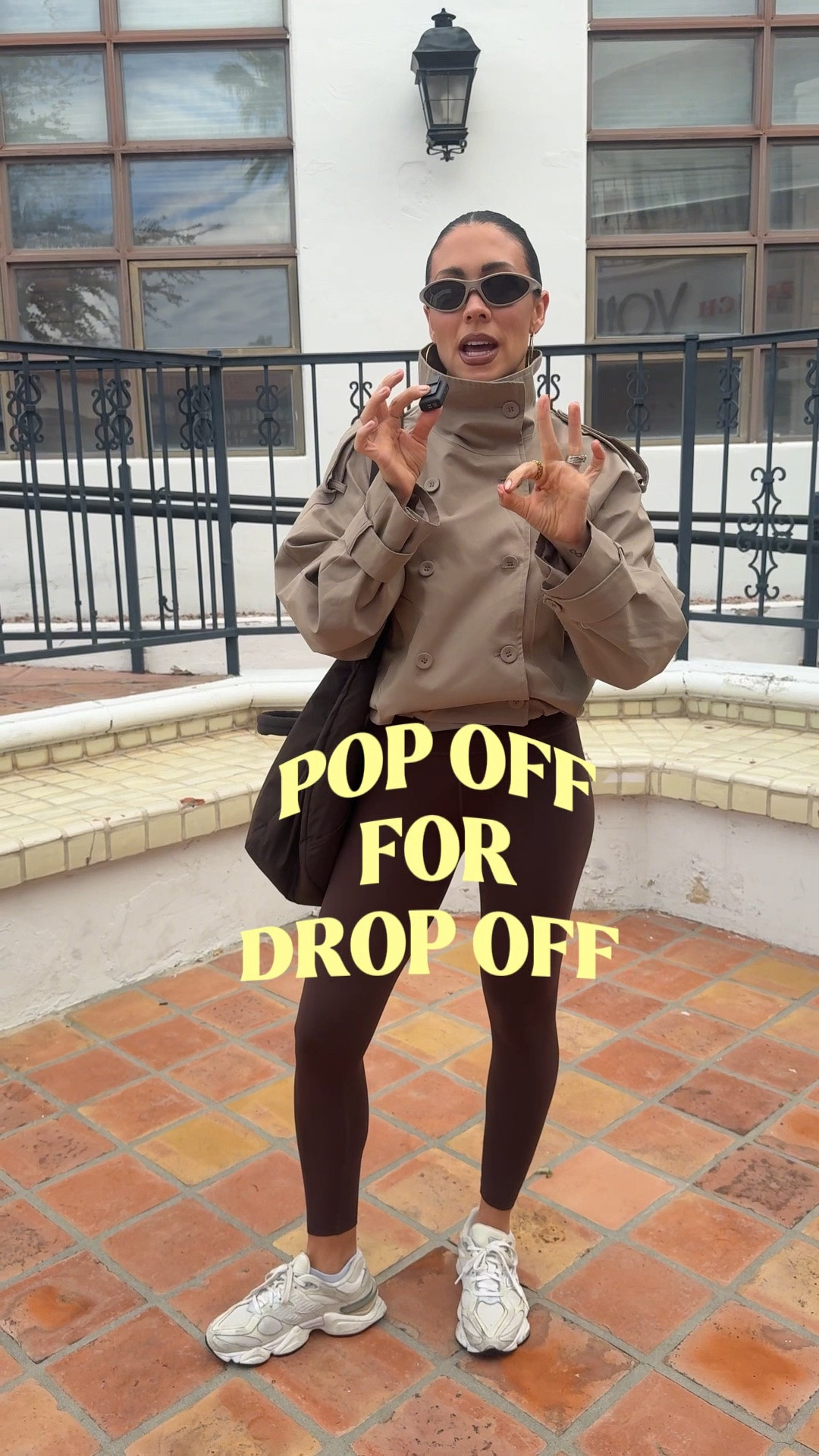 Happy Monday! Let’s pop off 💅🏾 
@Dynamite Clothing jacket size small 
Amazon leggings size XS
Amazon sports bra size small
New balance sneakers 
Active sunglasses

#LTKfitnessgoals #LTKdayinmylife #LTKootd