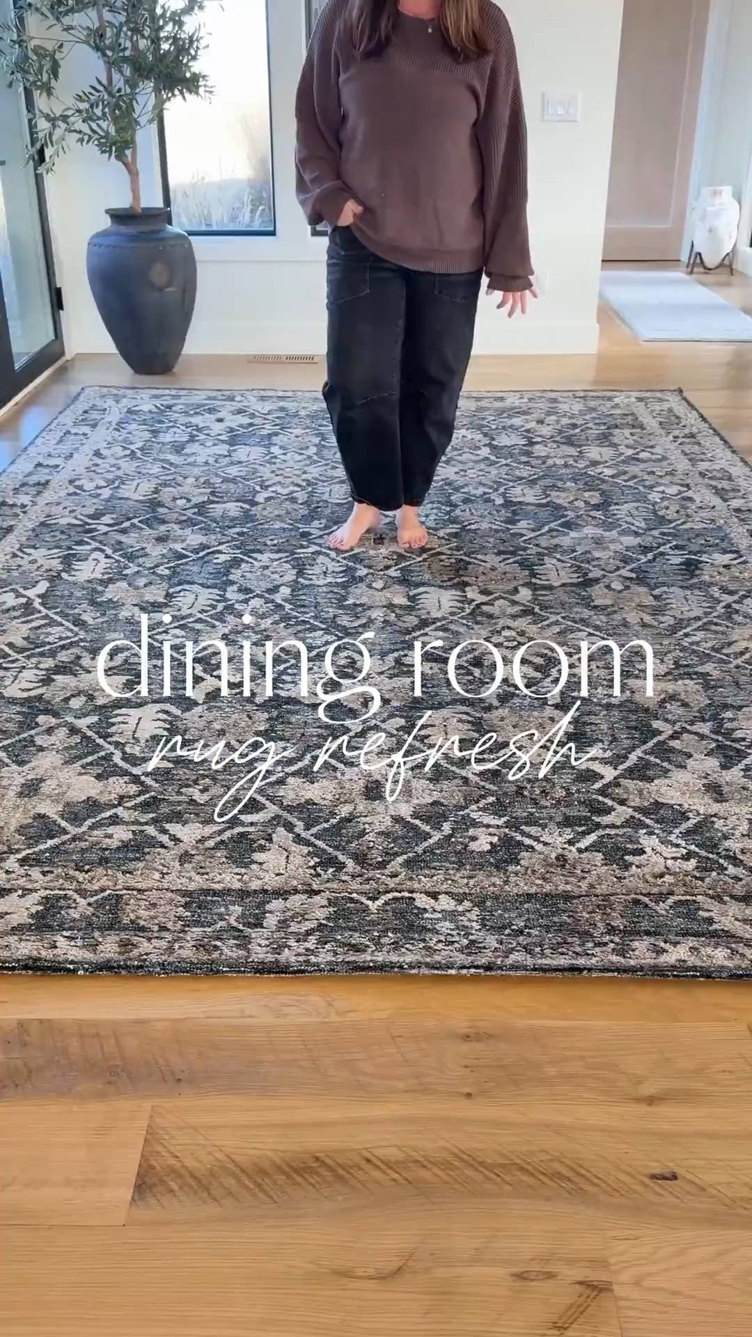 The Percival rug in Denim/Granite is even better in person. The mix of high and low pile gives it so much texture, and the charcoal-blue tones blend beautifully with the space. Going bigger this time made all the difference.

Shop Loloi rugs like this on Wayfair.

Follow my shop @rushtonhome on the @shop.LTK app to shop this post and get my exclusive app-only content!

Don’t forget to turn on post notifications using the 🔔 to get first dibs!

Follow @rushtonhome on Instagram and Pinterest for more home decor inspiration and affordable home finds!

Are you looking for anything home related? You’re in the right place! At Rushton Home, I do: home decor, living room, bedroom, affordable, walmart, target, amazon, wayfair, new arrivals, winter decor, spring decor, fall decor, fall finds, summer decor, home decor refresh, studio mcgee x target, hearth and hand, magnolia, holiday decor, seasonal decor, dining room decor, bedroom decor, living room decor, affordable home decor, furniture, weekend deals, sale, on sale, pottery barn, kirklands, west elm, bench, foyer table, faux florals, rugs, couches, sofa, sectional, dresser, nightstand, night stand, end tables, lamps, art, wall art, etsy, pillows, blanket, interior design, interior styling, bedding, side tables, bed frame, tray, side table, throw pillows, look for less, designer dupe, budget decor, bar stools, counter stools, vase, ceramic pottery, budget, budget friendly, coffee table, dining chairs, cane, rattan, wood, white wash, rustic amazon home, arch, brass hardware, gold hardware, vintage, antique, european inspired, french country, back in stock

#LTKHome #LTKSaleAlert