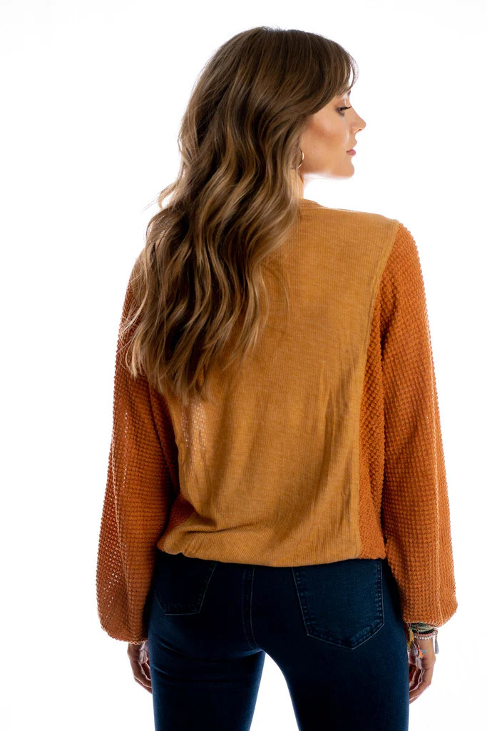 Dont Mind Me Dolman Top - Butterscotch | Three Bird Nest