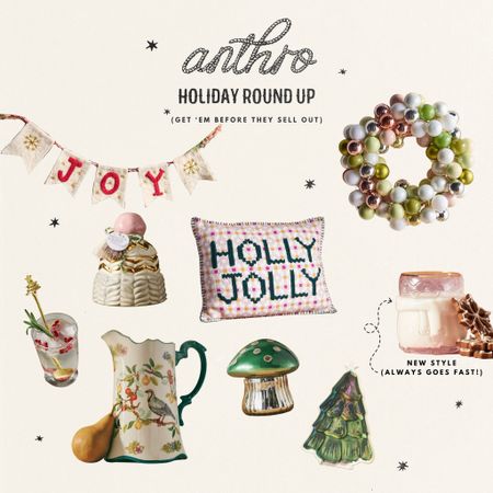 Anthro Christmas is slowly rolling out and always sells out, if you have your heart set on anything, get it now 🤍

#LTKHoliday #LTKhome #LTKGiftGuide