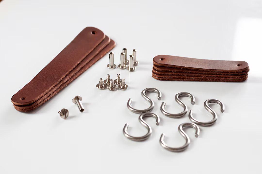 ikea duktig leather handles, ikea duktig hack, ikea duktig leather pulls, duktig leather handles,... | Etsy (US)