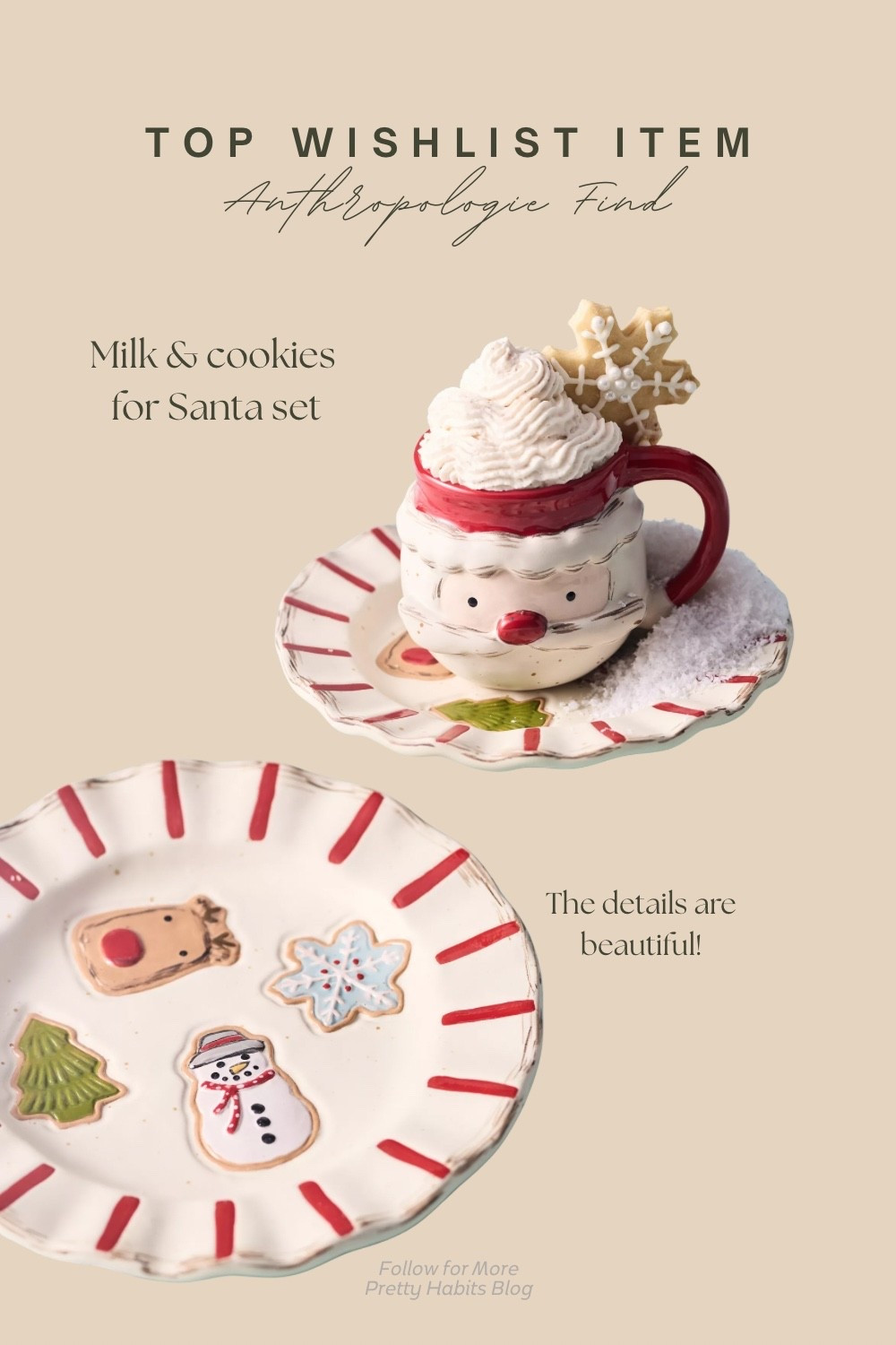 Sale! This charming milk and cookies set for Santa Claus is one of my top favorite items from Anthropologie this Christmas season!! 🎅🏼🎄
🥛🍪 the details are beautiful and it’s immediately giving Christmas nostalgia ✨
This would make a great coffee cup, hot cocoa mug, or gift for a loved one.

Gifts for in-laws, hosting gift, Christmas hosting, holiday hosting, hot cocoa bar, Christmas finds, seasonal mugs, Christmas mug, gifts for her, gifts for him, Christmas decor 

#LTKCyberWeek #LTKGiftGuide #LTKHoliday