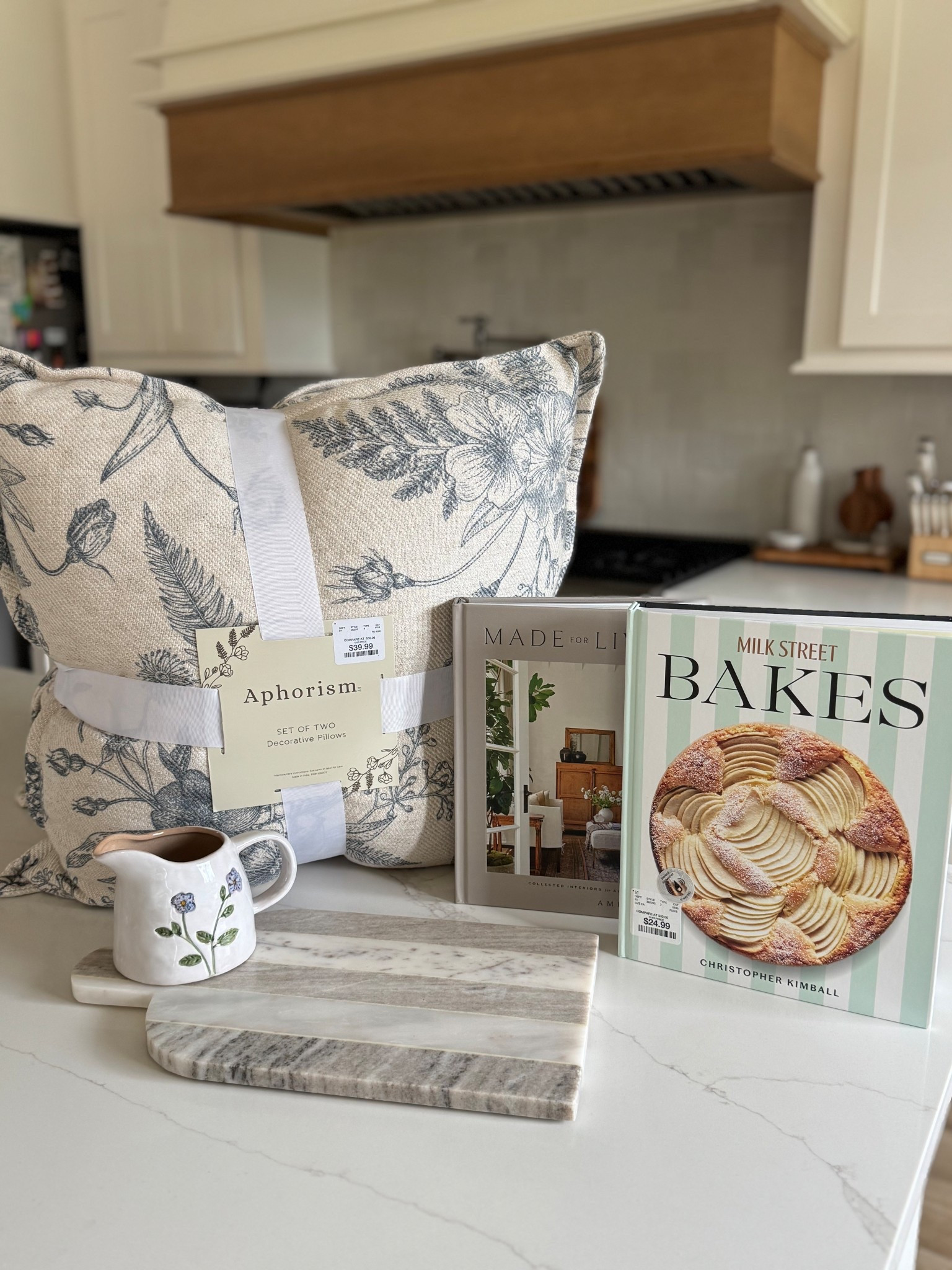 HomeGoods haul! The pillows, marble board, and creamer pitcher aren’t online but linked similar ones! 🫶🏼

#LTKSpringSale #LTKHome #LTKSeasonal