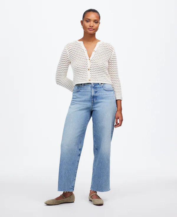 The Curvy Perfect Vintage Wide-Leg Crop Jean | Madewell