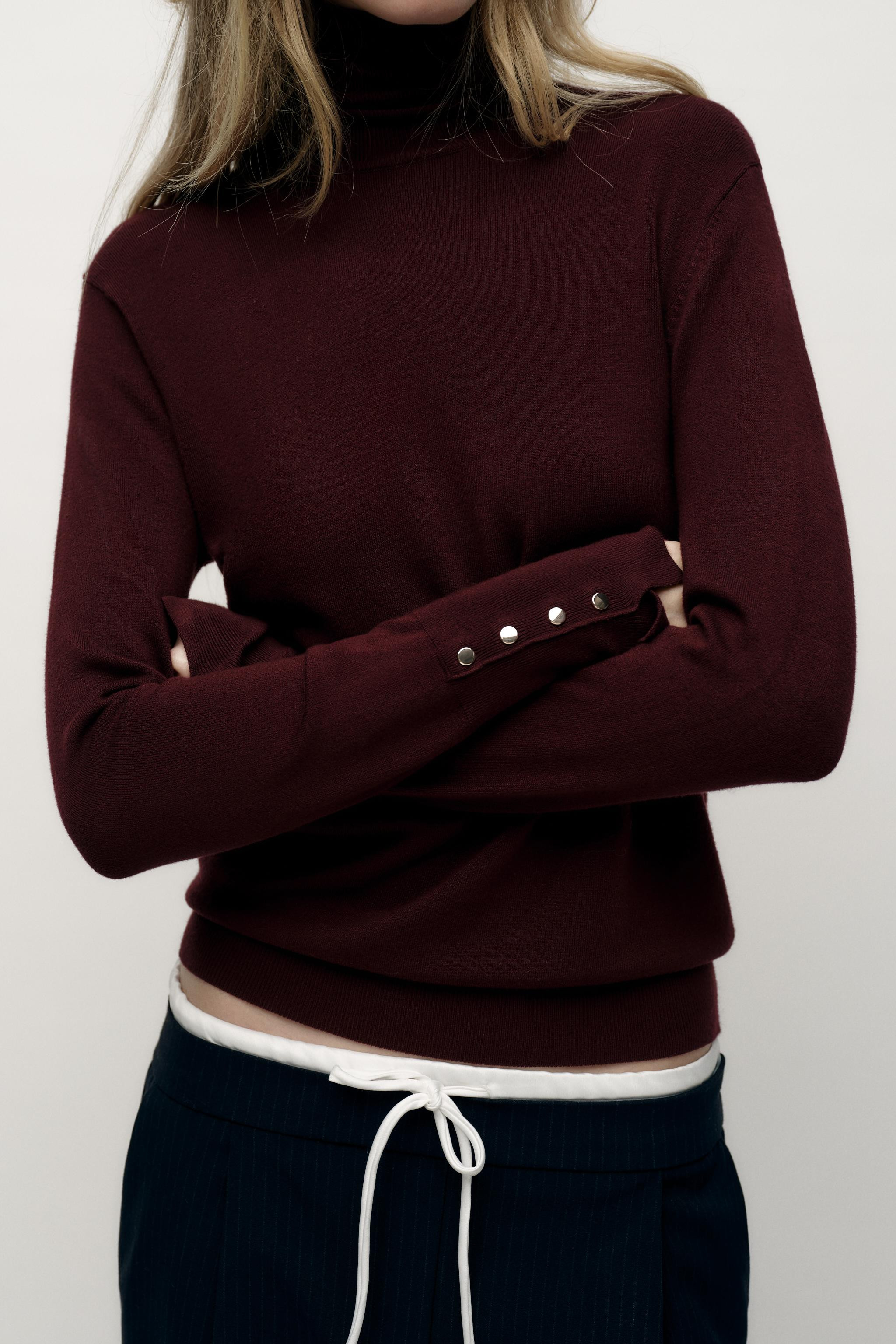 BASIC BUTTONED KNIT SWEATER | Zara US