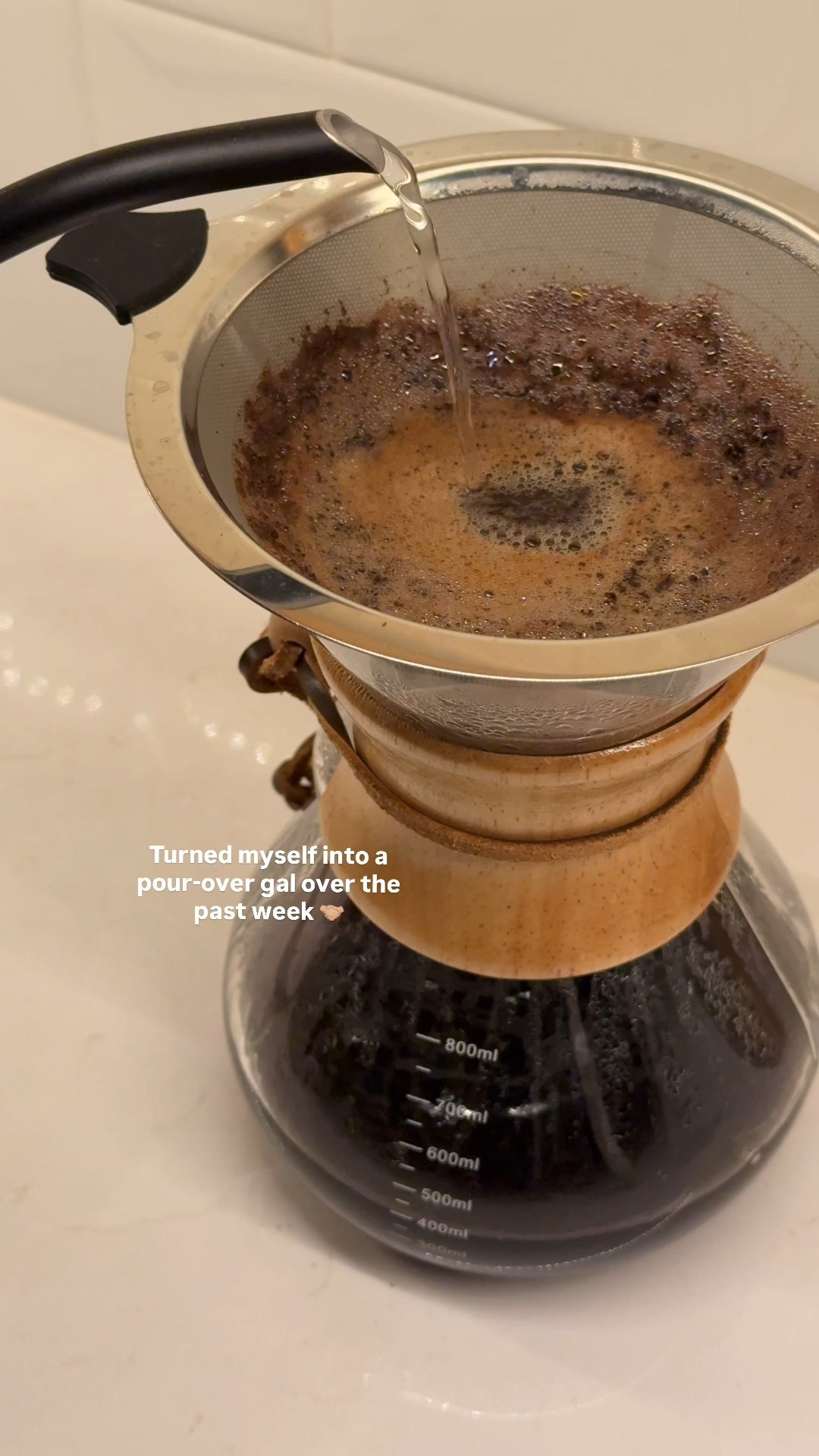 10/13/25 Morning coffee setup 🤎 Recently made the switch to a non-toxic pour-over setup and it’s truly changed my mornings. Linking my stainless steel + glass pour-over coffee maker and my gooseneck kettle — the perfect duo for slow, cozy mornings at home.

#LTKHome #LTKFindsUnder100