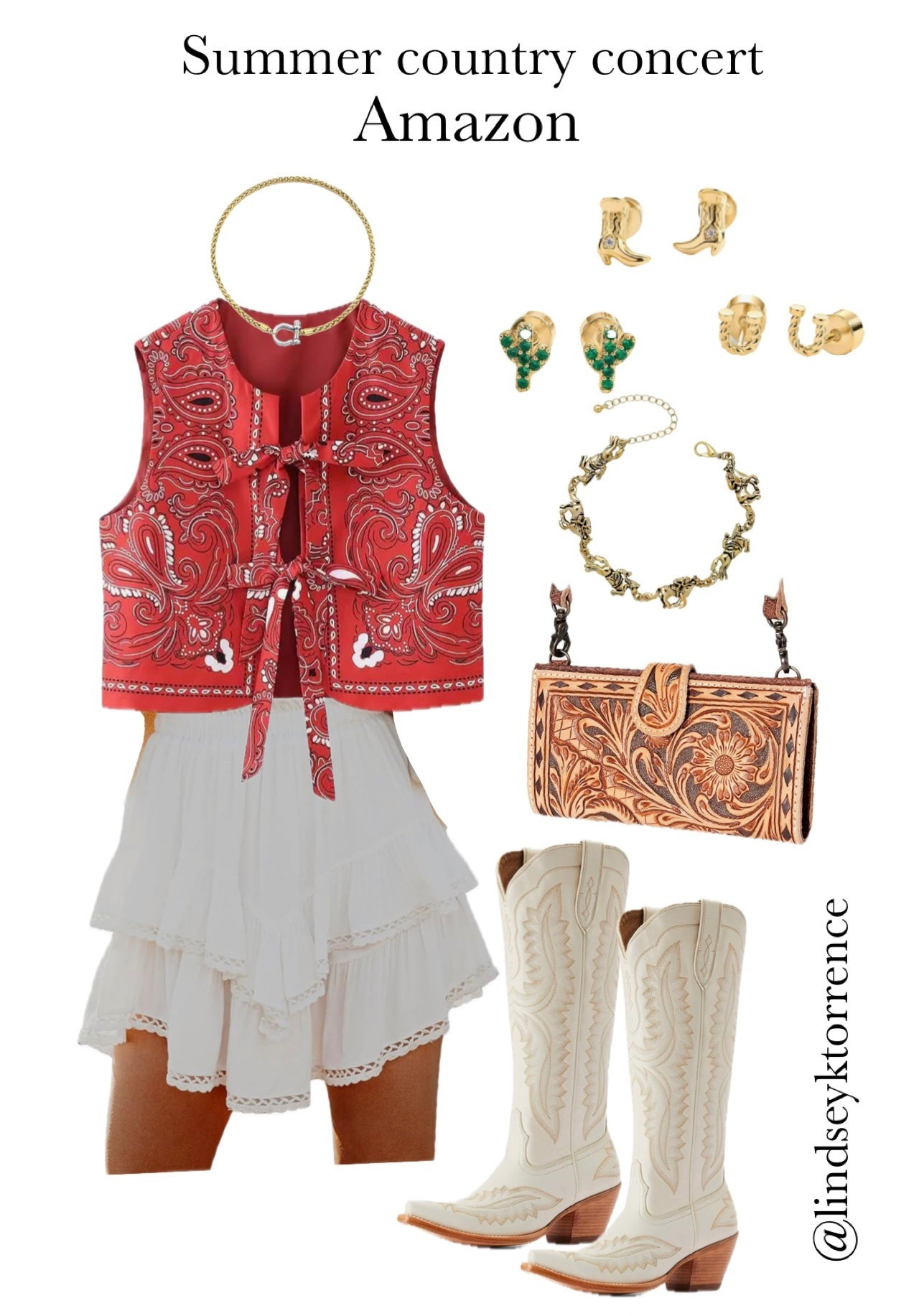 Festival inspired look from Amazon 
Festival 
Concert 
Summer 
Western 
Boho 

#LTKFindsUnder50 #LTKStyleTip #LTKFindsUnder100