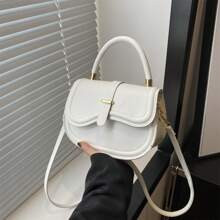 Fashionable New PU Leather Saddle Bag, Shoulder & Crossbody & Handbag | SHEIN