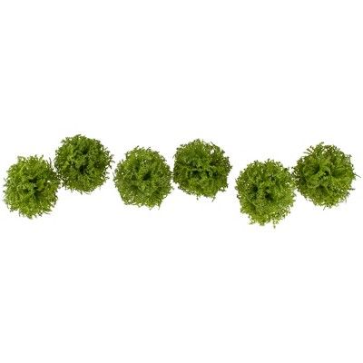 Allstate Floral Set of 6 Moss Orbs Artificial Spring Plant 2" - Green | Target