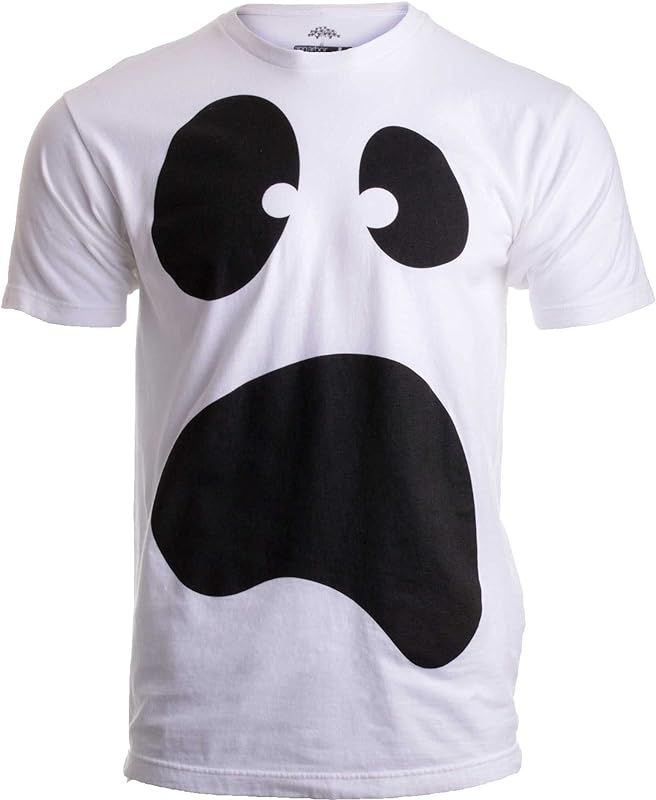 Silly Ghost Face | Spooky Halloween Ghoul Face Easy Costume Unisex T-Shirt | Amazon (US)