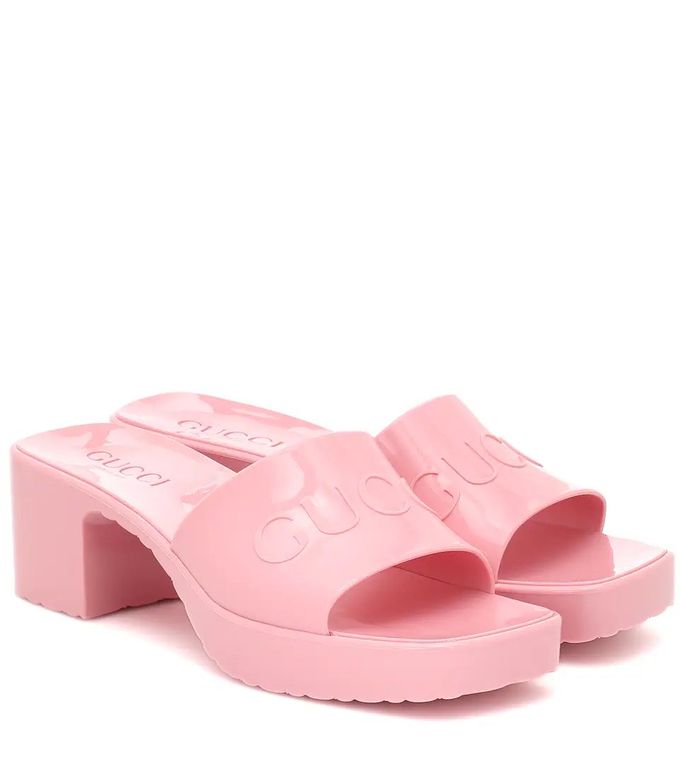 Logo rubber platform sandals | Mytheresa (US/CA)