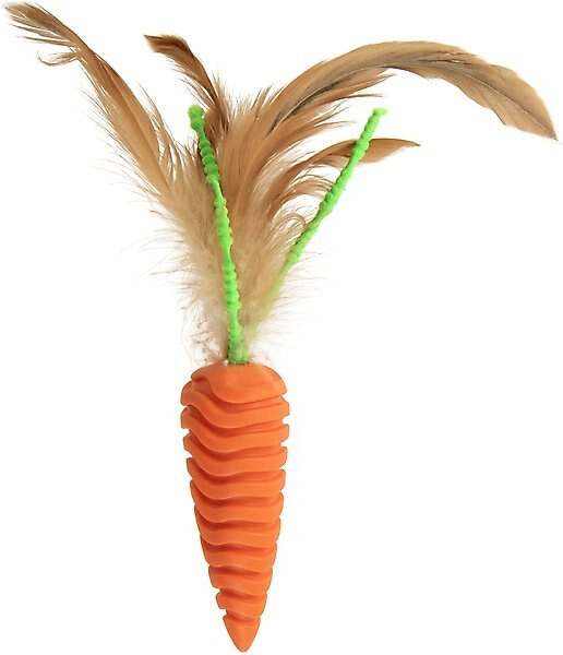SmartyKat Crazy Carrot Flexible Bat & Chase Cat Toy | Chewy.com