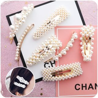 Chimi Chimi - Faux Pearl Hair Clip (various designs) | YesStyle Global