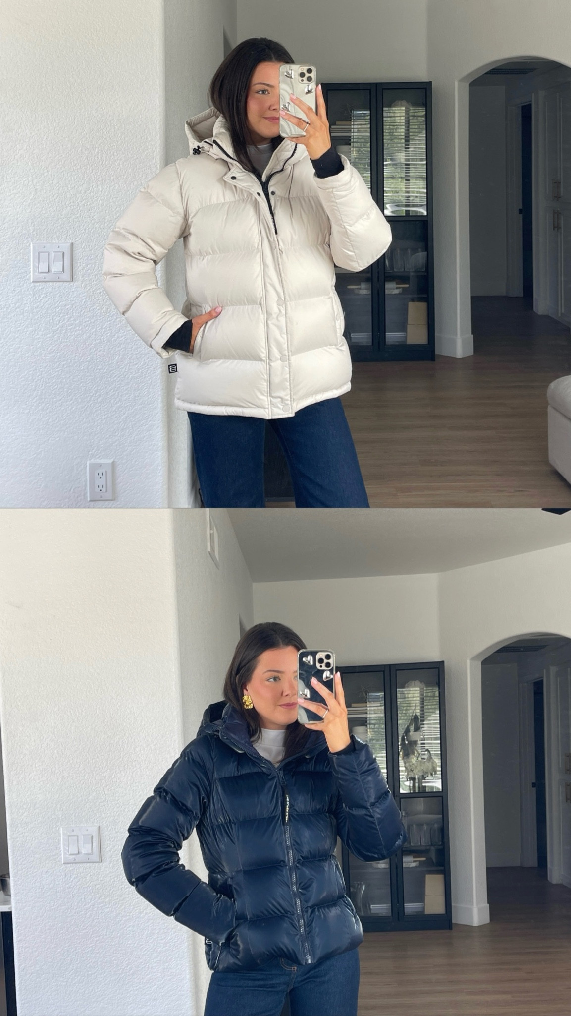 Aritzia SuperPuff Original (top) versus the SuperSnug version (bottom). Love them both equally! The Original is the ultimate go-to winter coat for extreme comfort and versatility. The SuperSnug gives a more “cool girl” kinda vibe with a slimmer more tailored waist and slightly more snug fit. 

I’m 5’7” and wearing a size Small in both, I’m usually a small in everything at Aritzia but an XS and most other brands! 

#LTKSaleAlert #LTKCyberWeek #LTKHoliday